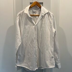 Calvin Klein Extra Small Tall Stretch White Men's Shirt